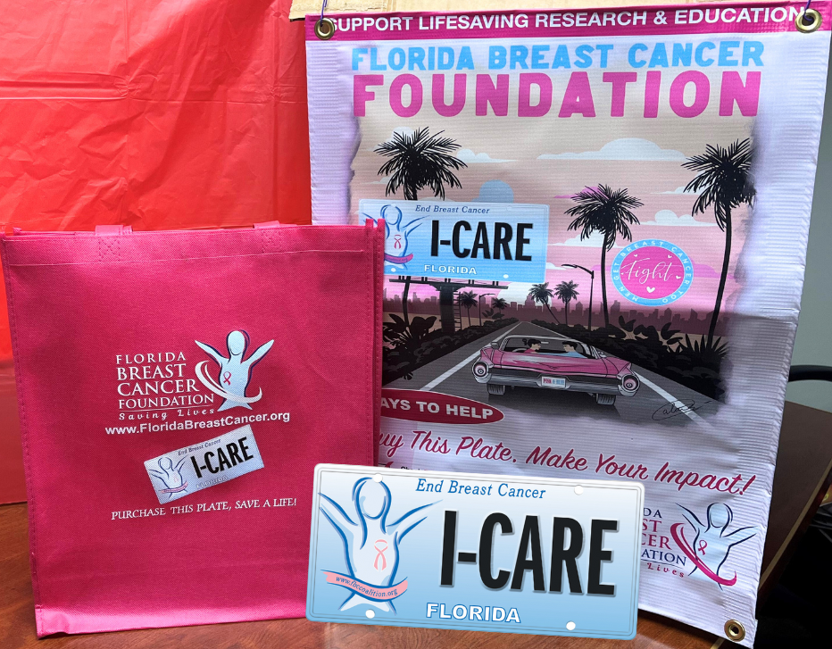 FL Breast Cancer Foundation Tote and Specialty Plate